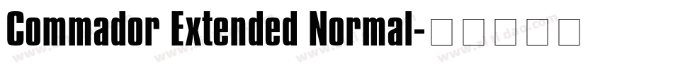 Commador Extended Normal字体转换
